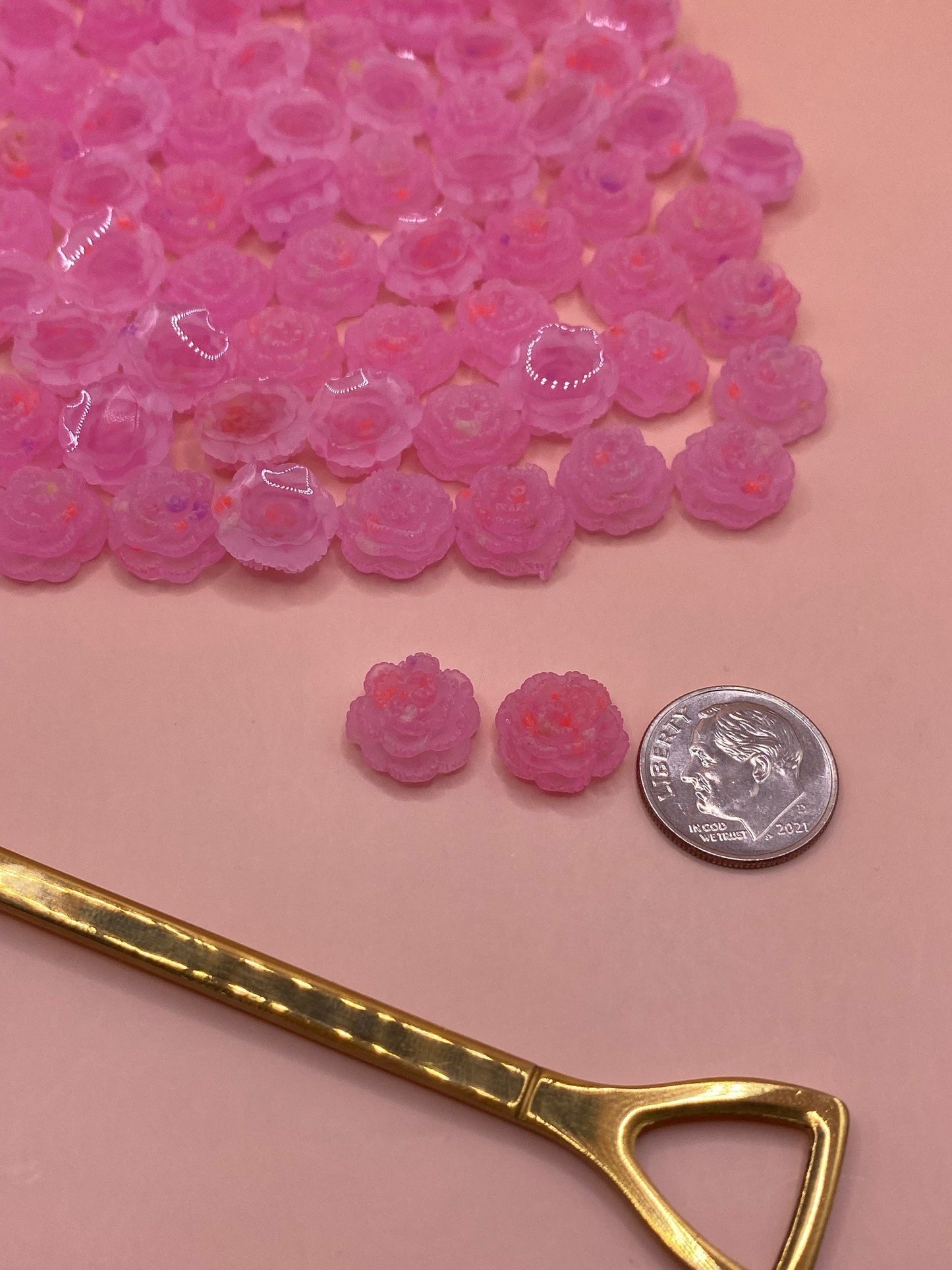 Pink Glitter Camellias
