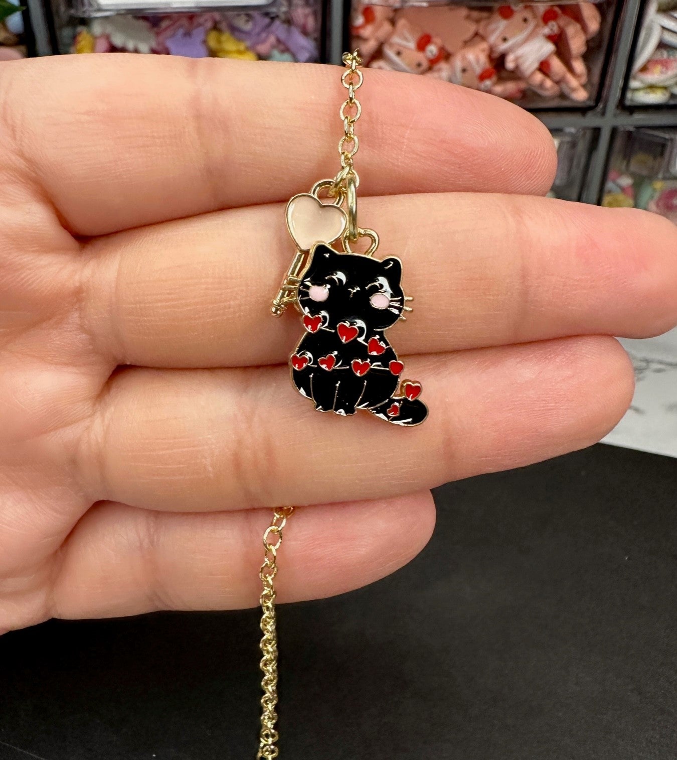 Black Kitty Love | Bookmark
