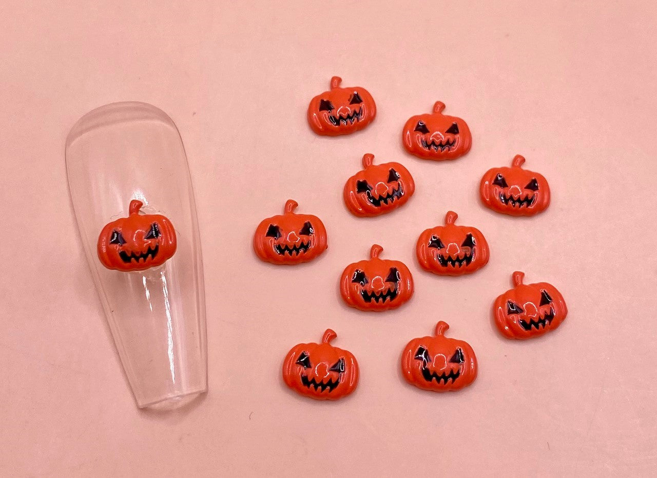 Orange Jack-O-Lantern | Metal Charms