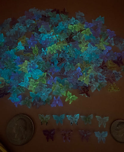 Colorful Clear Butterflies Mix