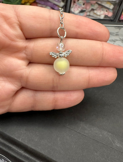 Frosted Bead Angel | Bookmark