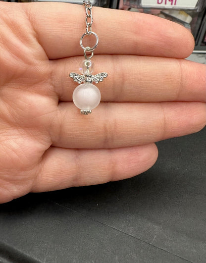 Frosted Bead Angel | Bookmark