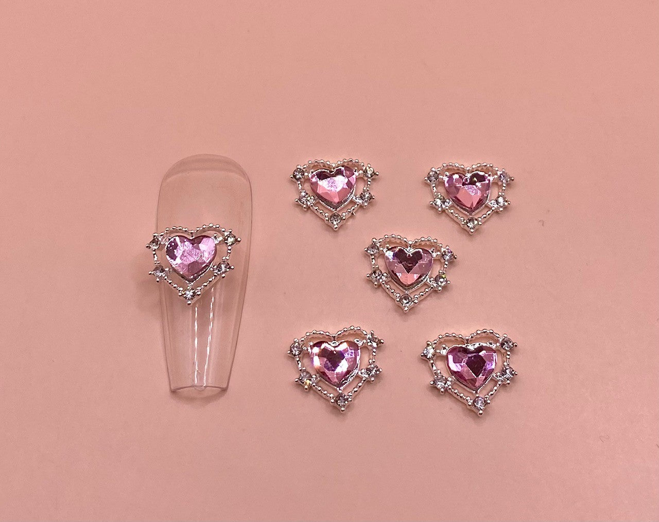 Metal Heart Stones