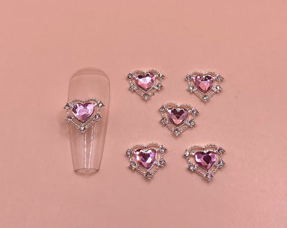 Metal Heart Stones