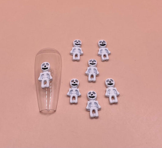 White Skeleton | Metal Charms