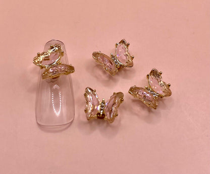 Spinning Butterfly Pink | Metal Charms