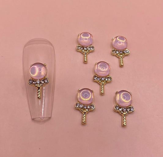 Bubble Stone Wand | Zircon Metal Charms
