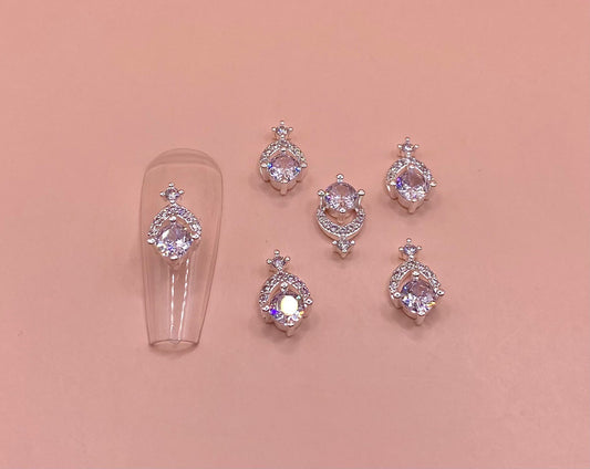 Silver Crown | Zircon Metal Charms